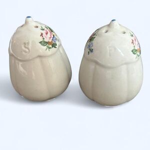 Tabletop Unlimited Victorian Rose Salt and Pepper Shaker Set